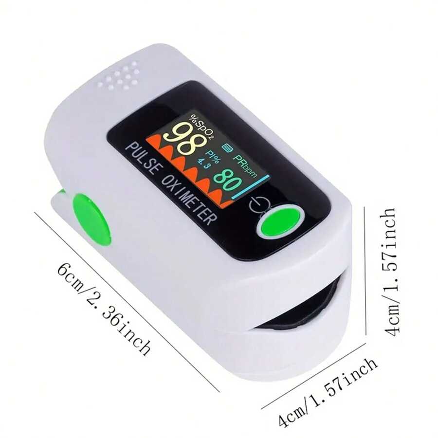 Fingertip Pulse Oximeter🔥 – Portable SpO2 & O2 Monitor for Home or Sport