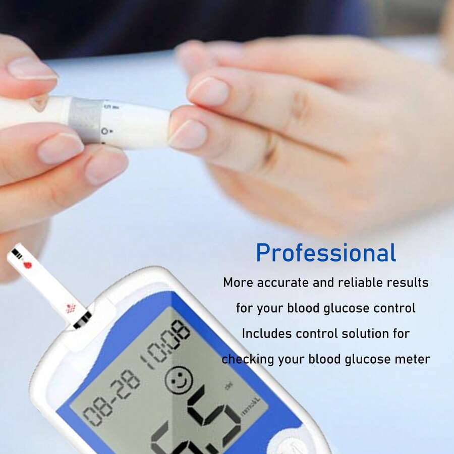 Kit de prueba de diabetes con medidor de glucosa en sangre 