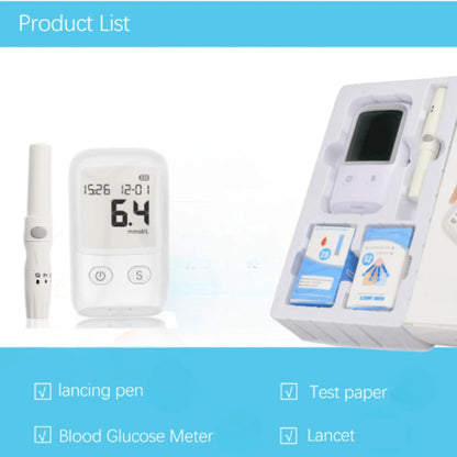 Glucose Monitor Kit – LCD Display, 25 Test Strips & 25 Lancets Included