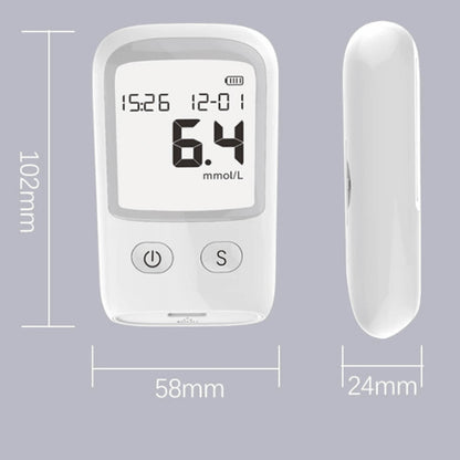 Glucose Monitor Kit – LCD Display, 25 Test Strips & 25 Lancets Included
